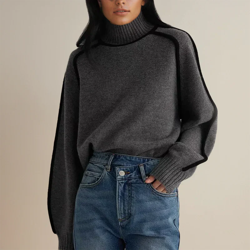 Amanda™ | Pull à col roulé élégant au style intemporel