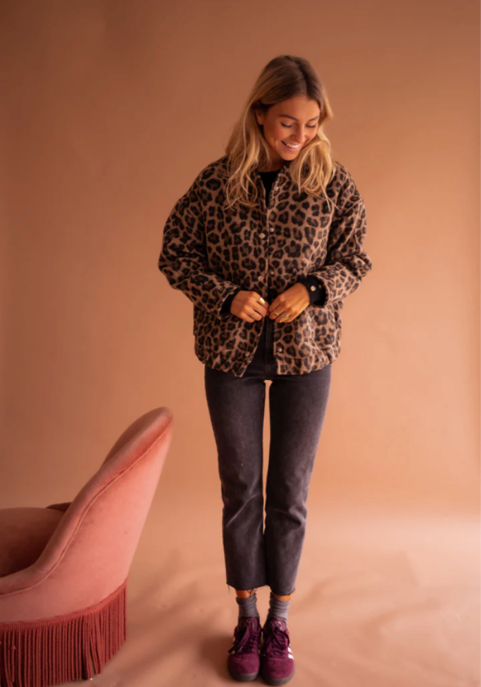 ÉclairNoir™ Veste Bomber Leona