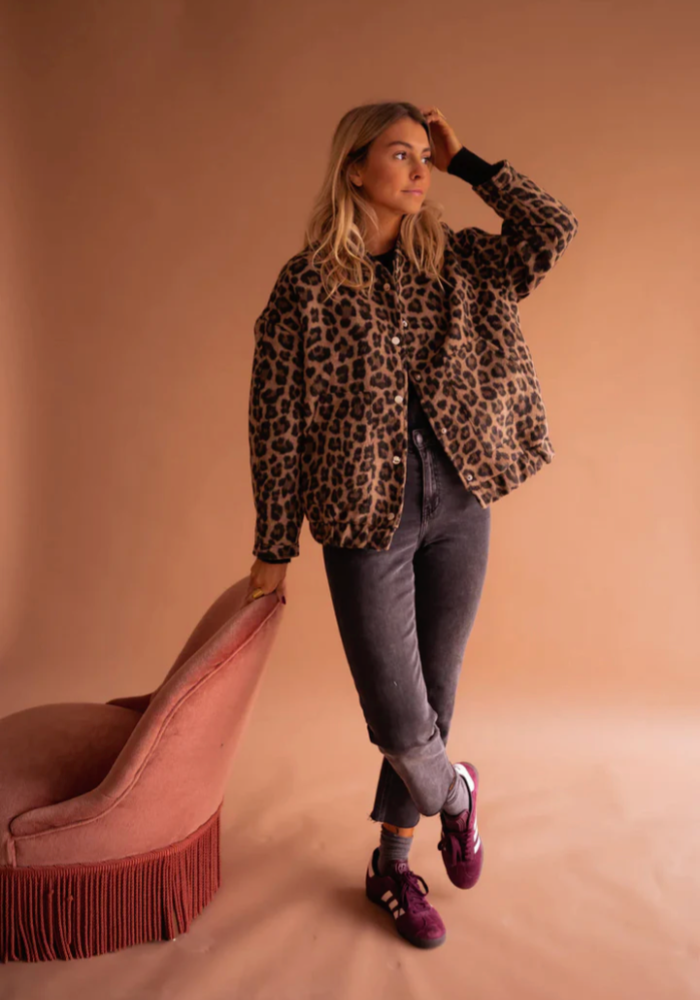 ÉclairNoir™ Veste Bomber Leona