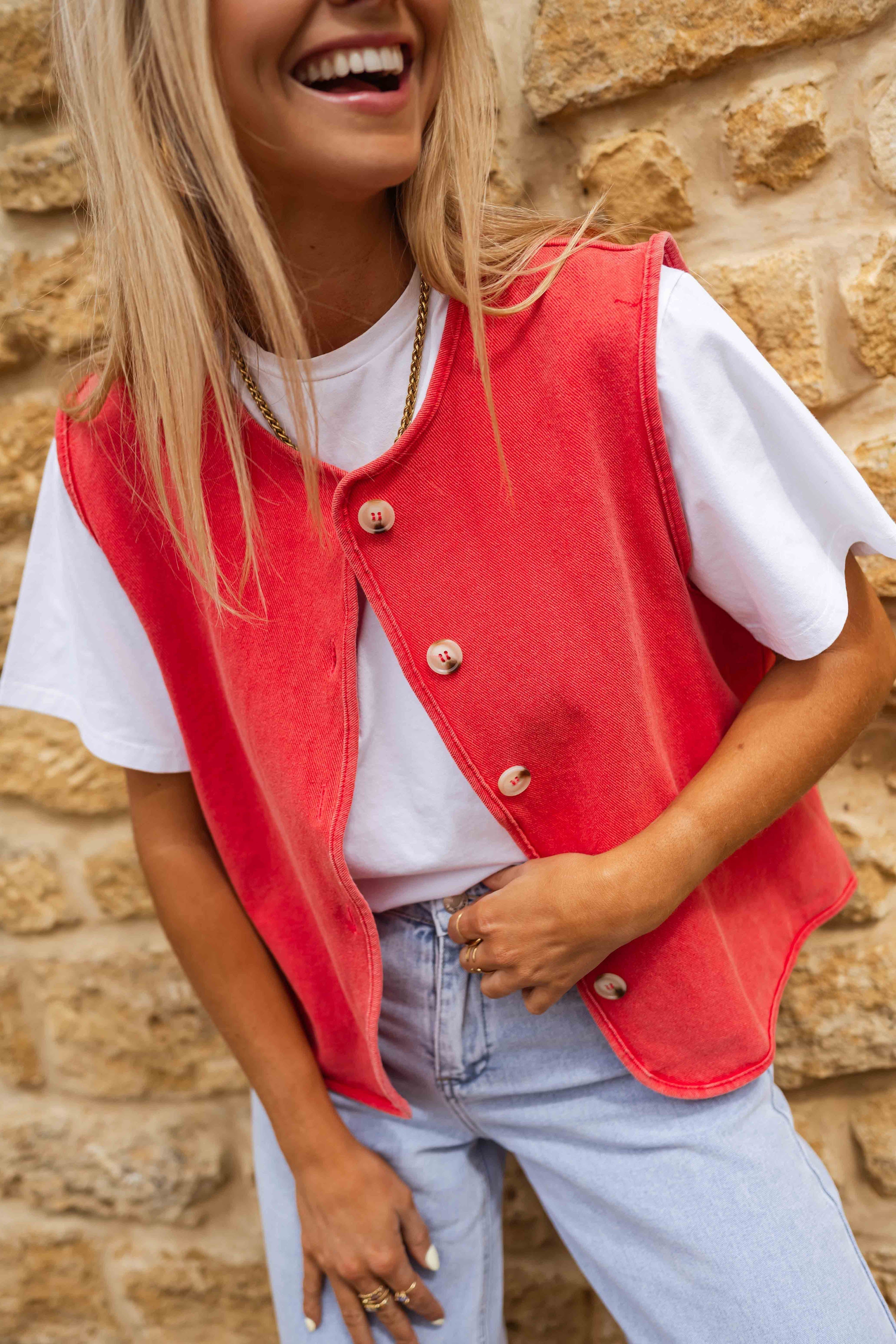 Lina™ | Gilet d'été unique au style rétro
