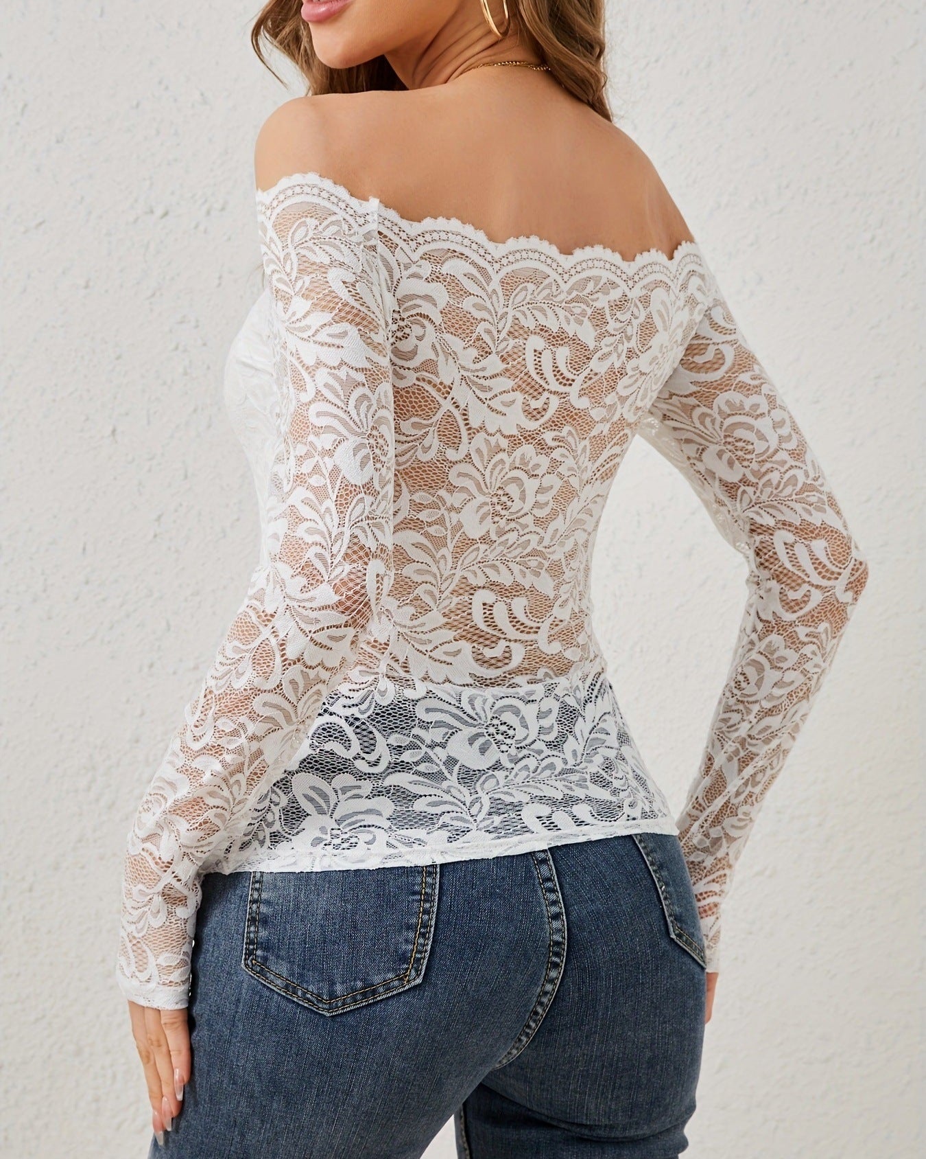 ÉclairNoir Exclusive - Lace Elegance Pullover™ - bluemoonbenelux
