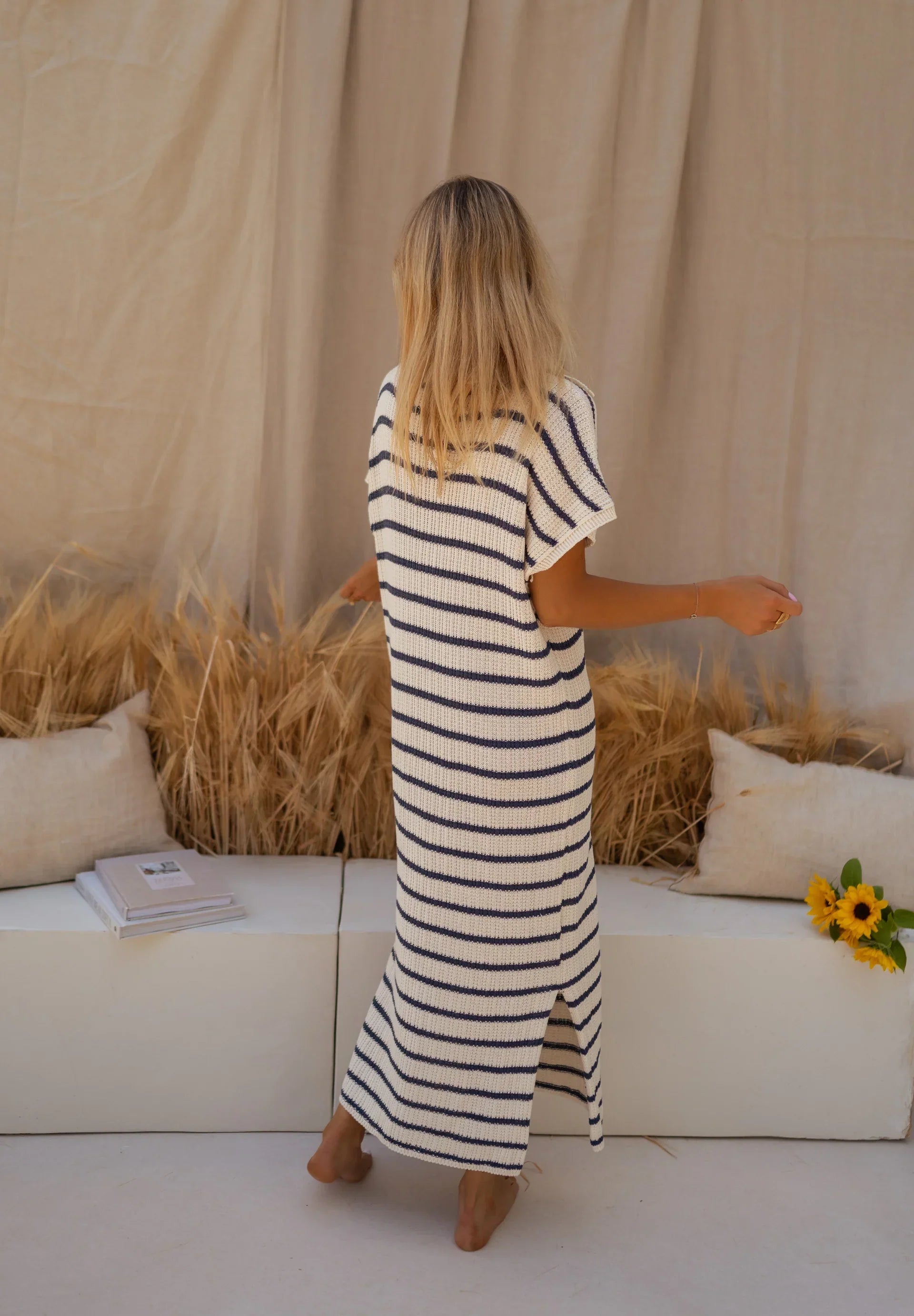 Sophia™ | Robe d'été en maille à rayures