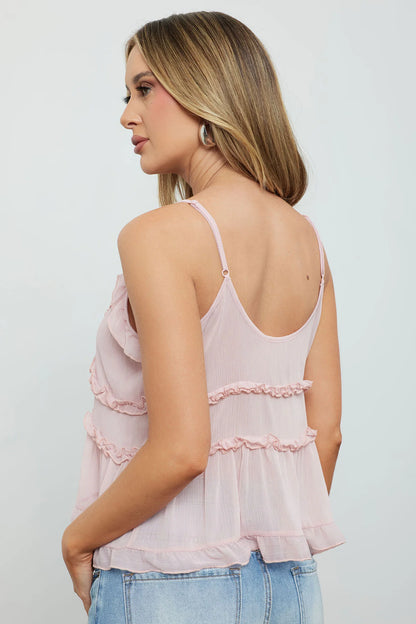 ÉclairNoir™ Top Volants Fleur