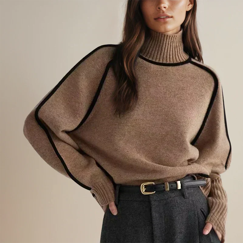 Amanda™ | Pull à col roulé élégant au style intemporel