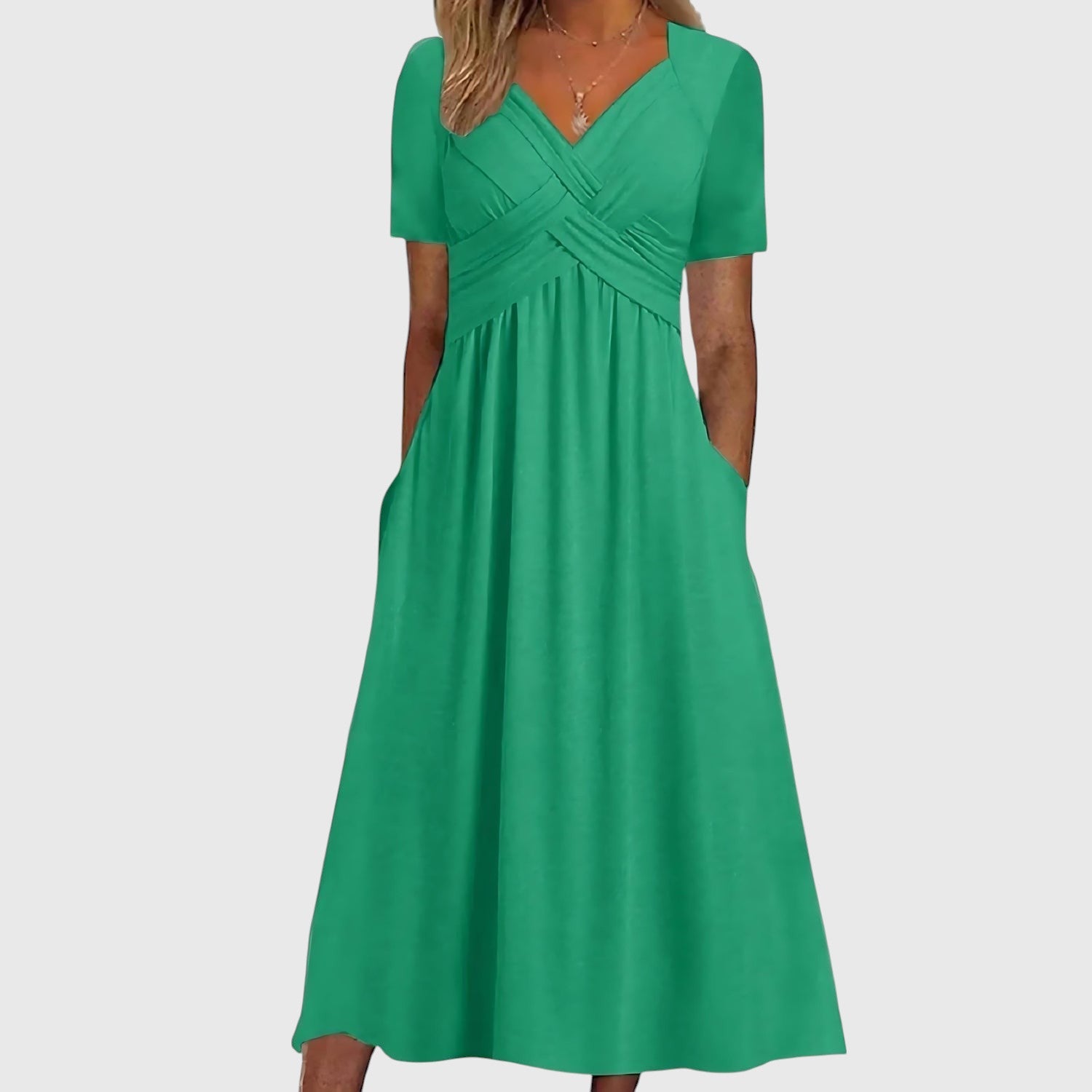 ÉclairNoir™ Robe Midi Sculptante Mirone
