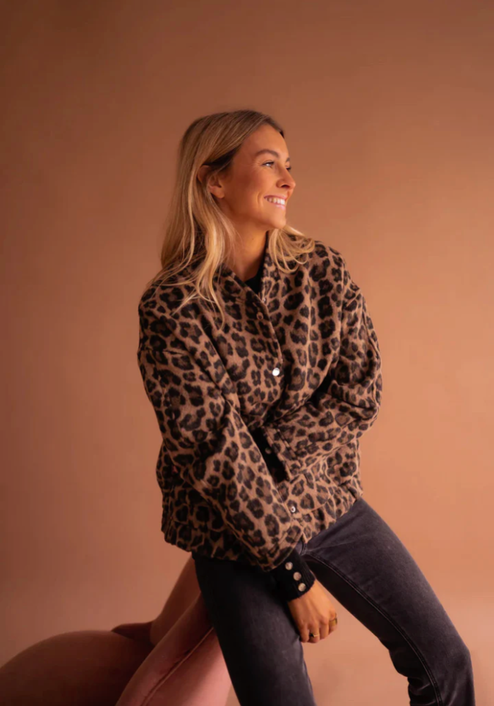 ÉclairNoir™ Veste Bomber Leona