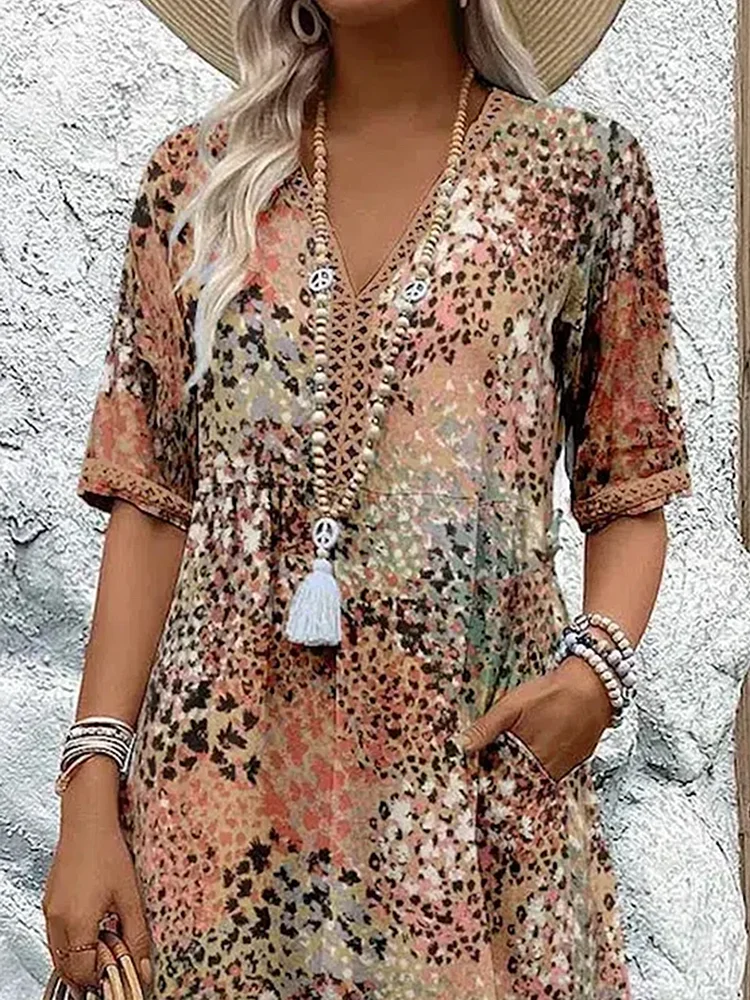 Colette™ | Robe midi vibrante