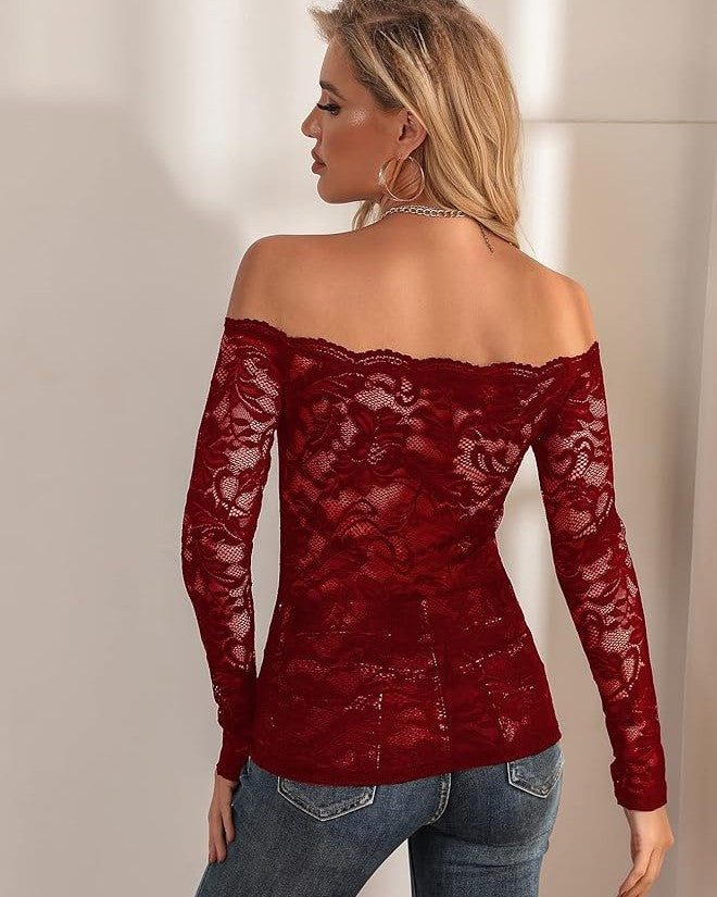 ÉclairNoir Exclusive - Lace Elegance Pullover™ - bluemoonbenelux