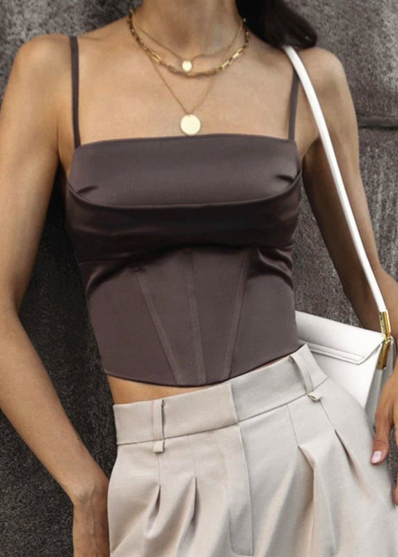 Fashion Suspenders Bottoming Vest For Women - bluemoonbenelux